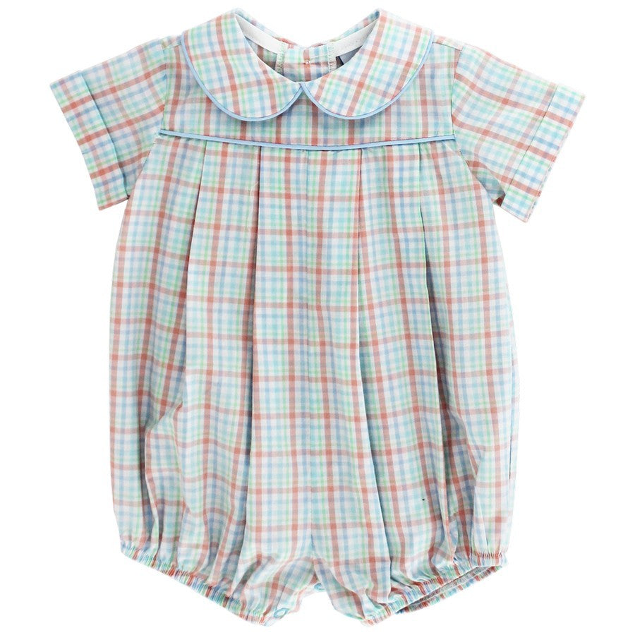 Bailey Boys Baby Dressy Bubble - Citrus Plaid