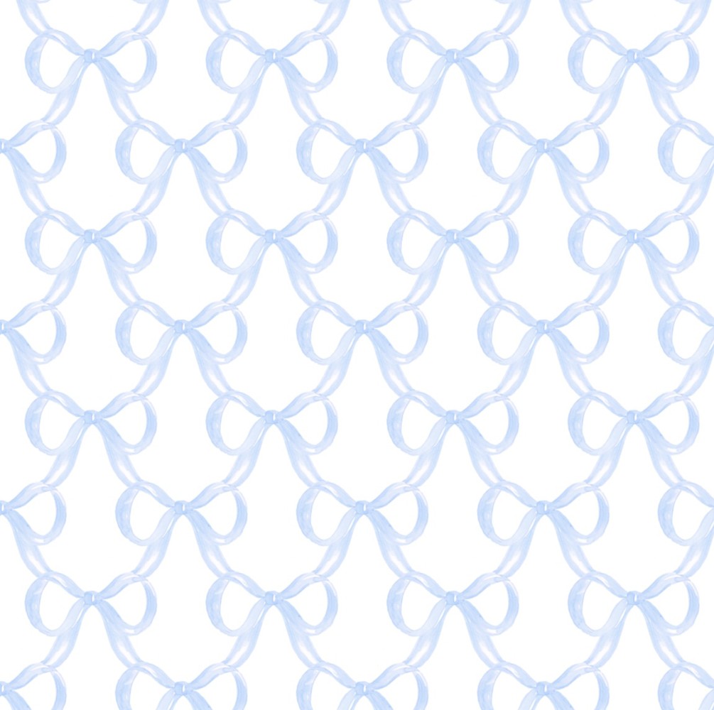 James & Lottie Baby Girls Rosie Bubble - Blue Put a Bow on It Print