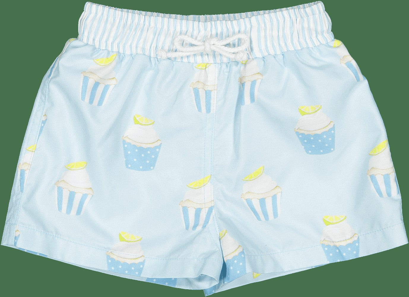 Sal & Pimenta Boys Swim Trunks - Blue Sugar High Cupcakes