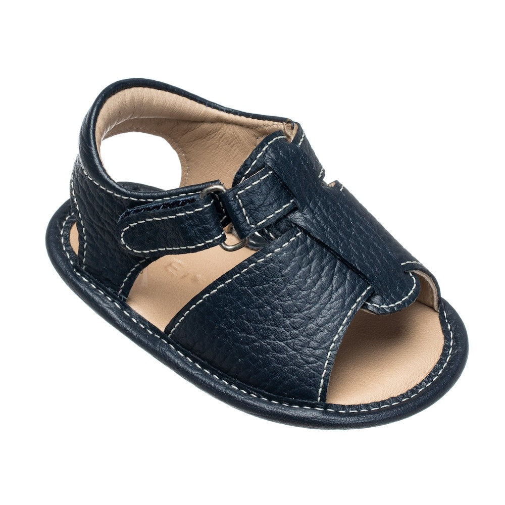 Elephantito Baby Shoes - Boys Sandals - Navy Blue