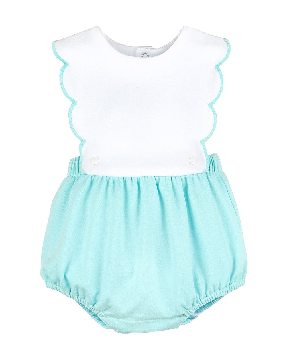 Sophie & Lucas Girls New Classic Knit Scallop Bubble - Aqua