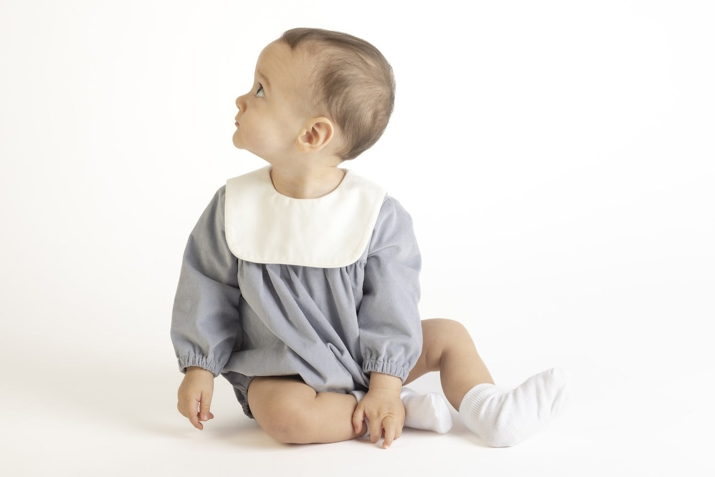 Sophie & Lucas Baby Boys Feather Cord Heritage Bubble - Blue Gray