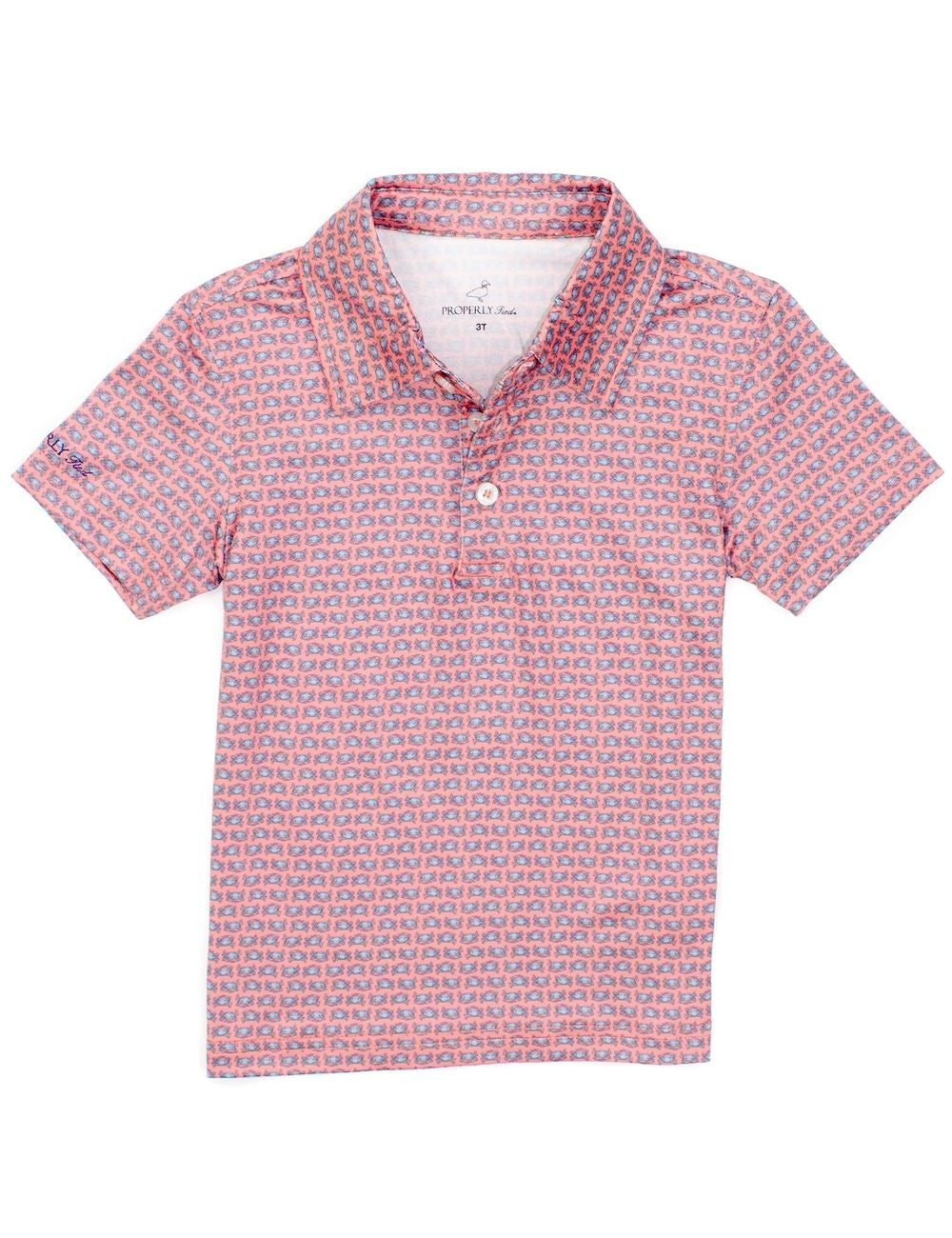 Properly Tied Boys Inlet Polo - Blue Crabs by Properly Tied