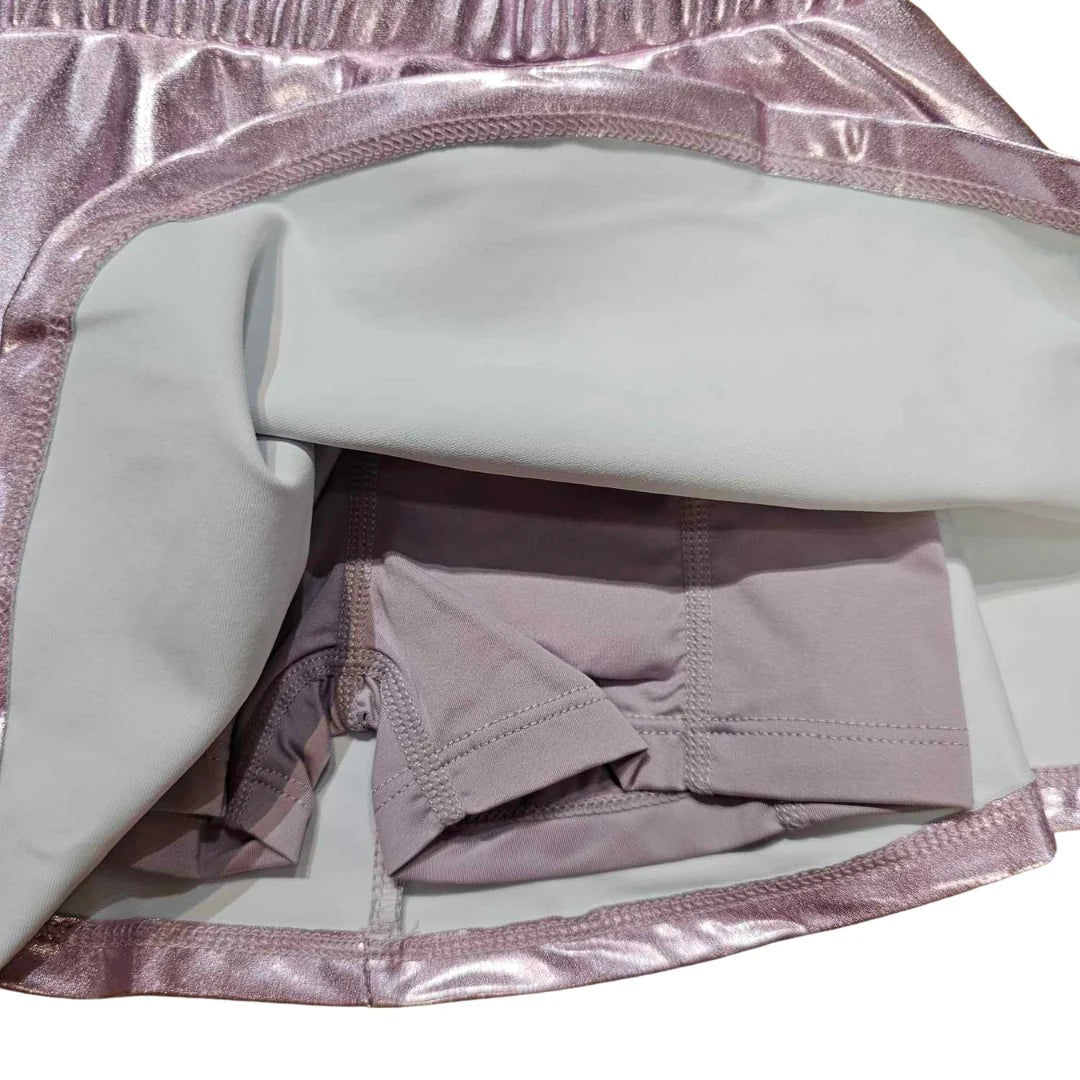 LuLu BeBe Girls Zoe Skort - Metallic - Lavender