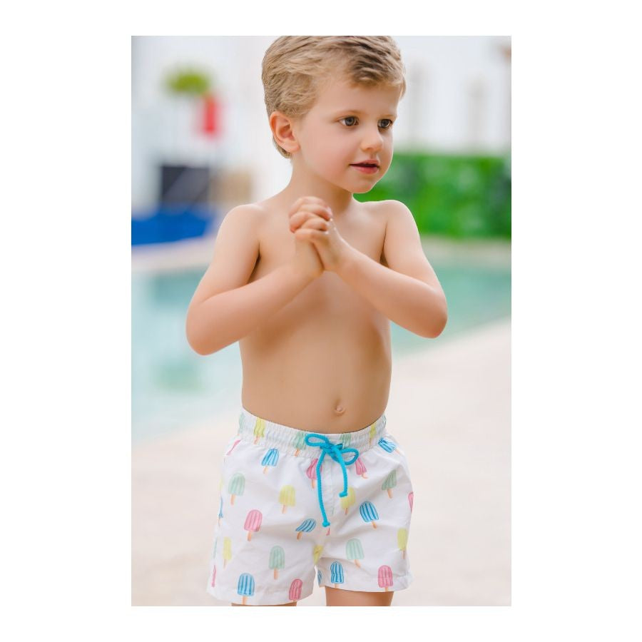 Sal & Pimenta Boys Swim Trunks - Popsicle Party Print