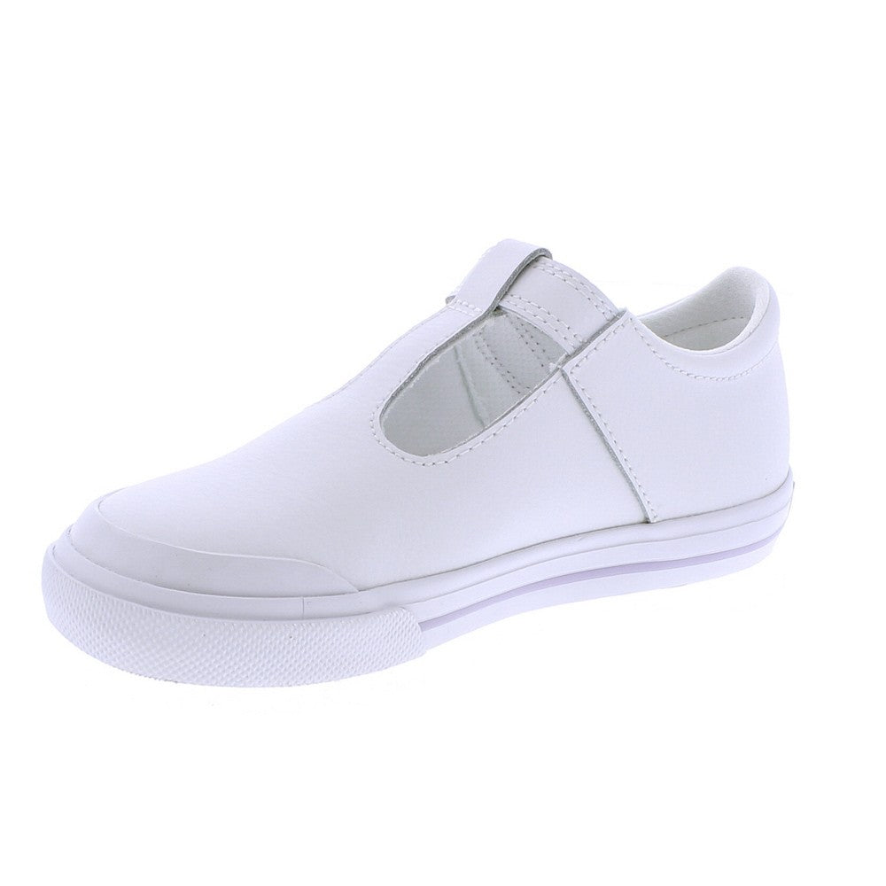 Footmates Girls Shoes - Drew Mary Janes - Leather - White