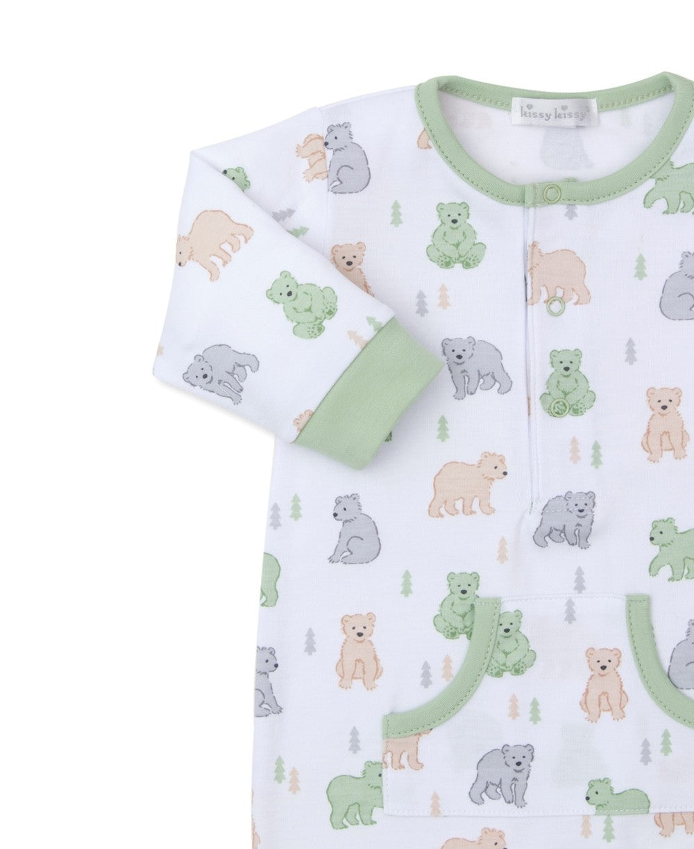 Kissy Kissy Love Baby Boys Playsuit with Pocket - Big Hearted Bears by Kissy Kissy