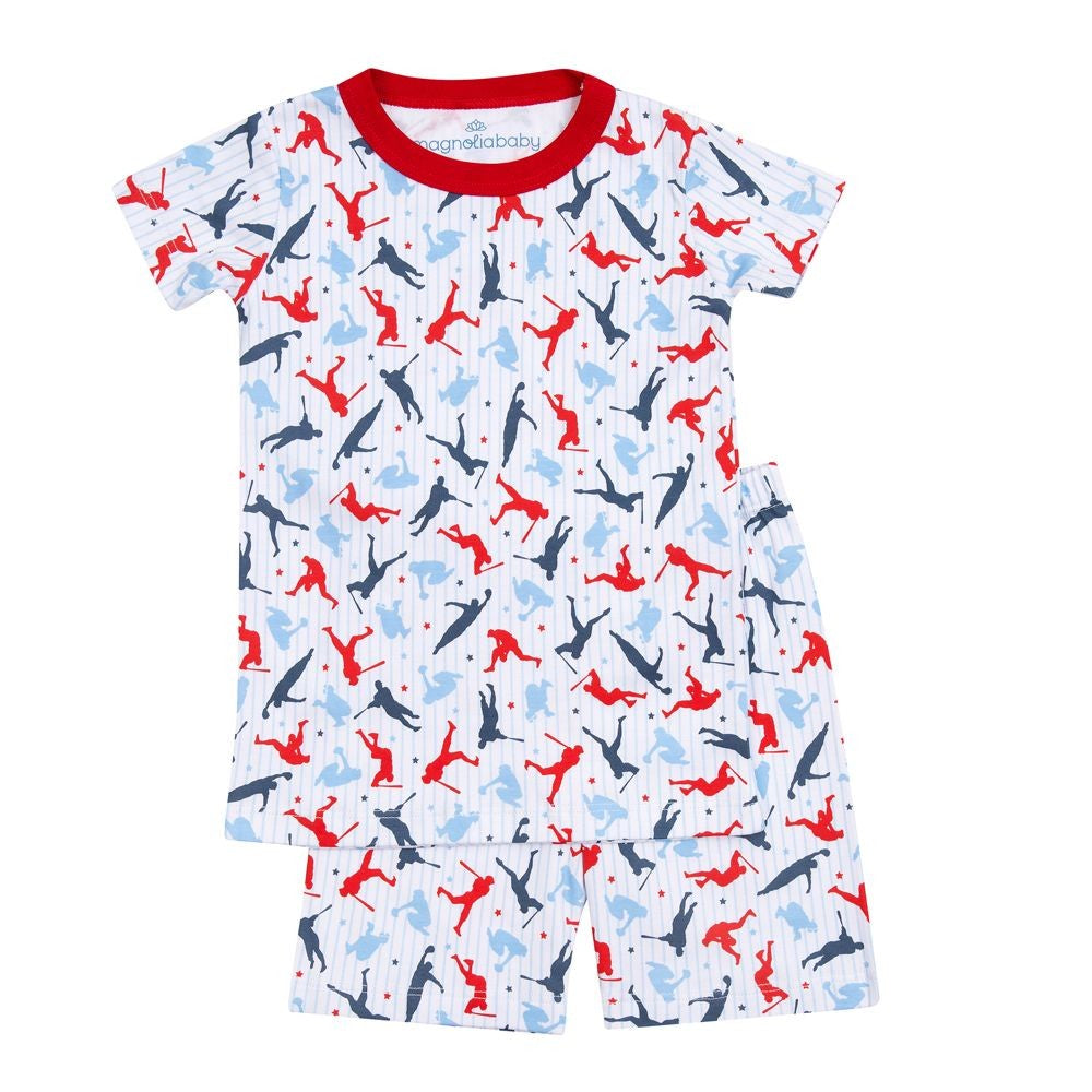 Magnolia Baby Little Boys Baseball Rookie Lineup Short Pajamas by Magnolia Baby