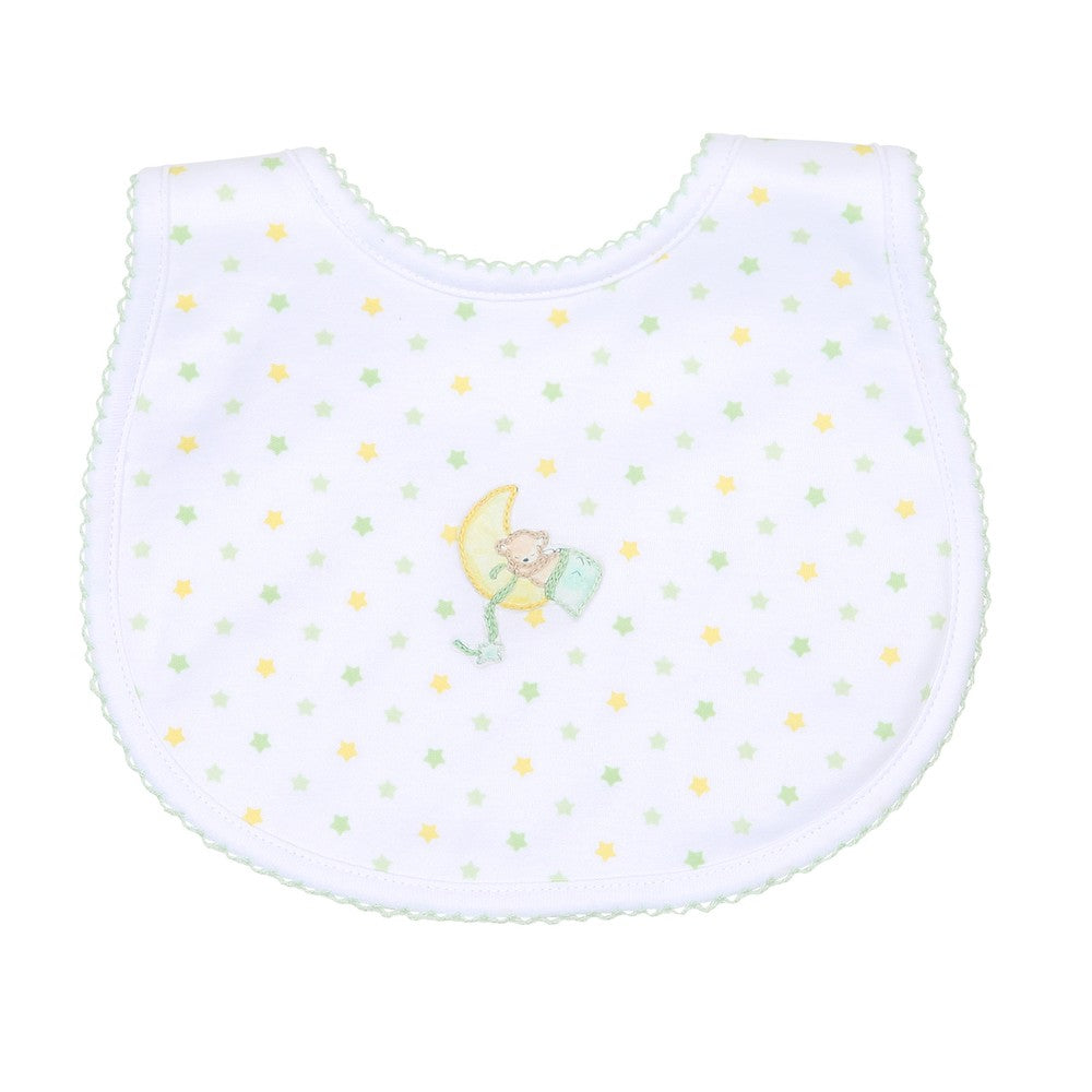 Magnolia Baby Moon and Stars Embroidered Bib