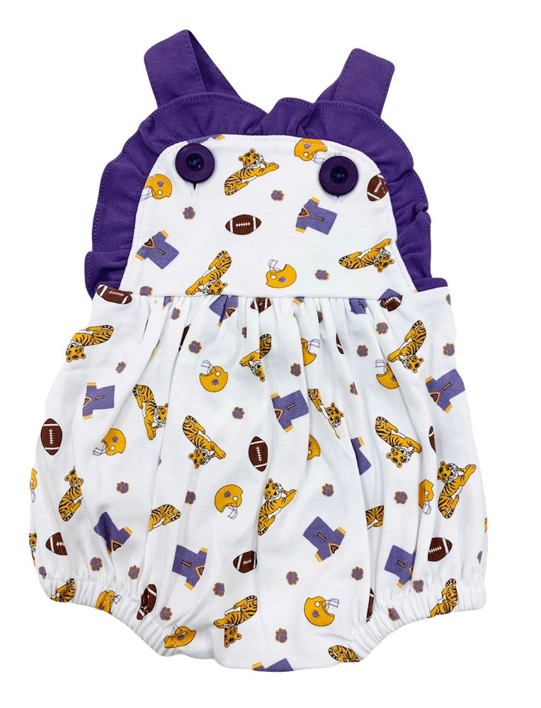 La Luna Girls Ava Bubble - Purple LSU Tigers