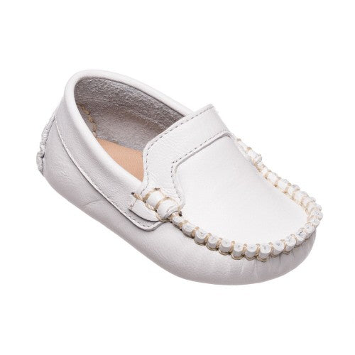Elephantito Baby Boys Shoes - Moccasins - White