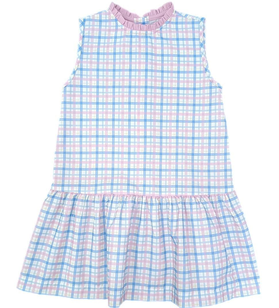 plaid drop waist dress James & Lottie Girls Sydney Drop Waist Dress