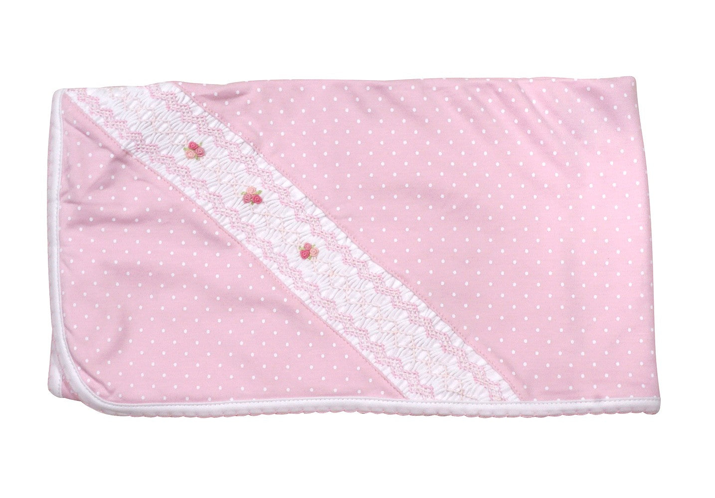 Magnolia Baby Girls Layla & Lennox Smocked Blanket - Pink