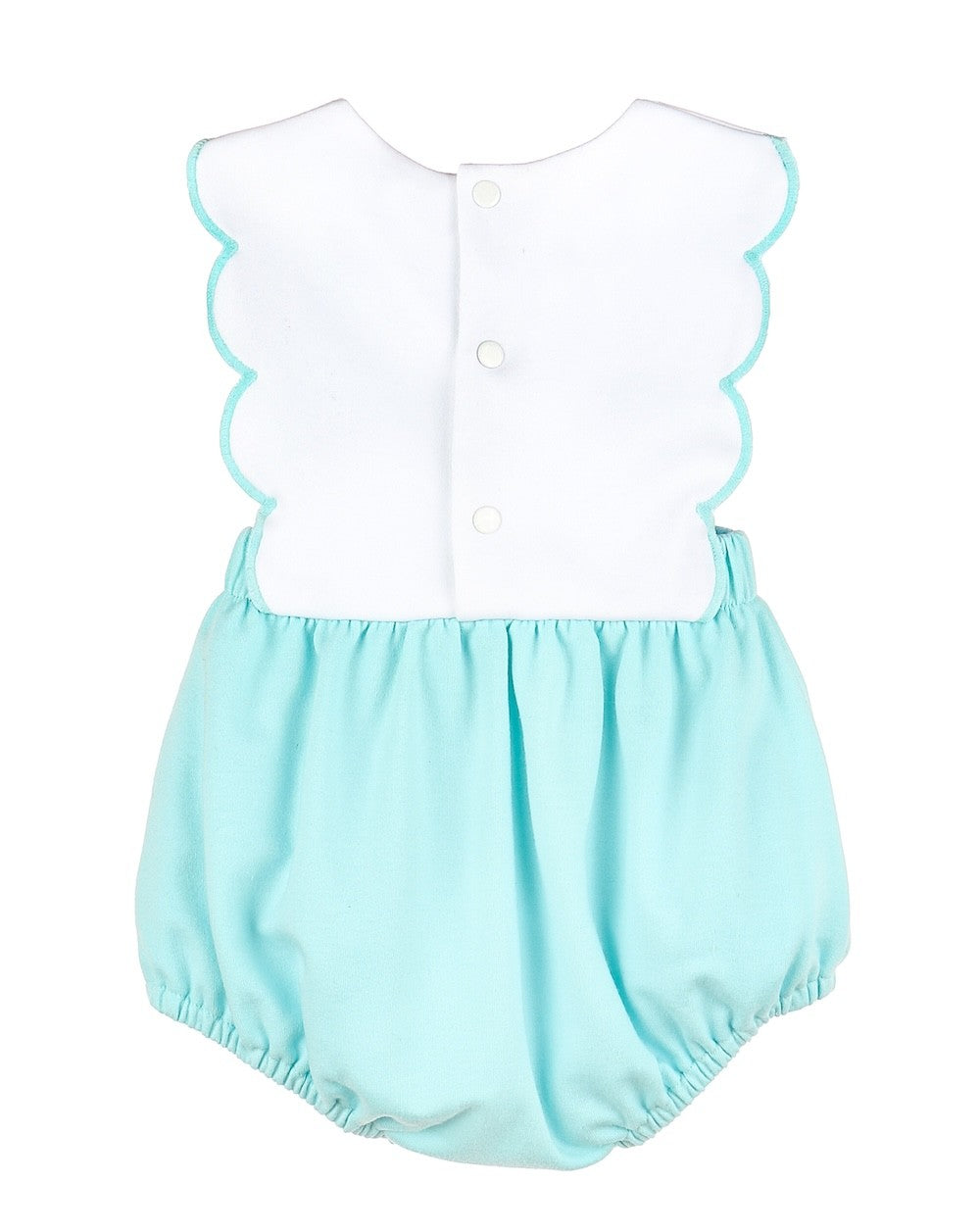 Sophie & Lucas Girls New Classic Knit Scallop Bubble - Aqua