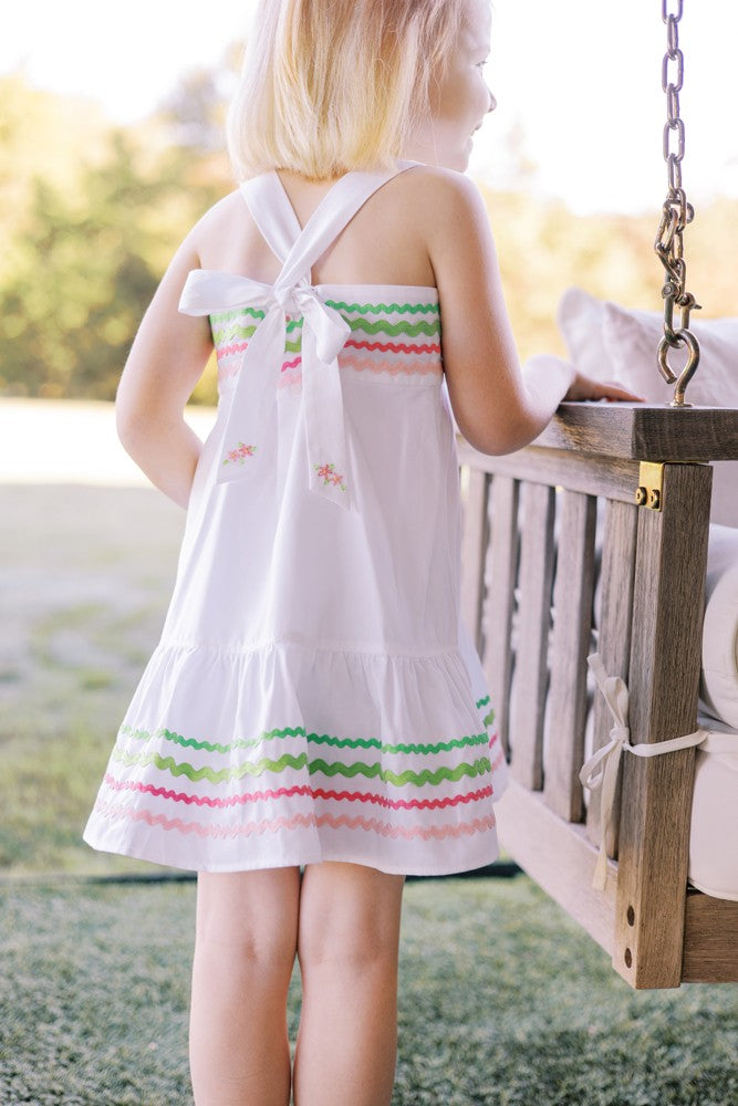 Proper Peony Girls Reese Preppy Rick Rack Sun Dress by Proper Peony
