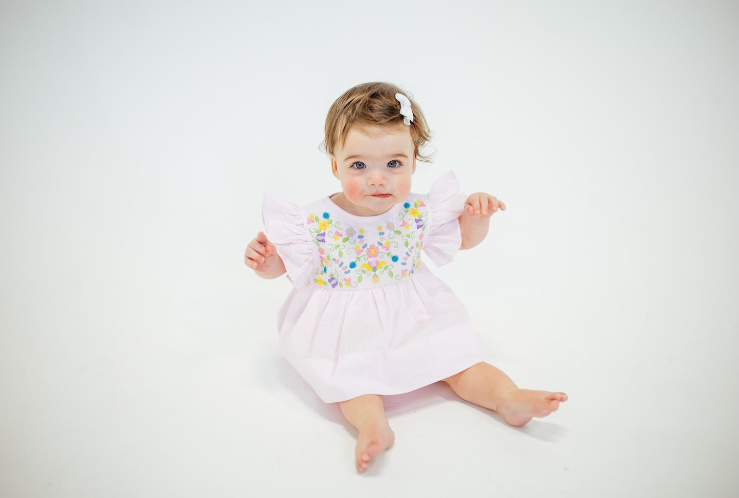 Shop Teeta Girls Pink Embroidery Hallie Bloomers Set