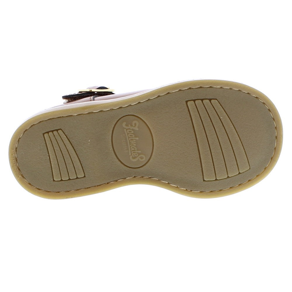 Footmates Girls Shoes - Allie Mary Janes - Chestnut Brown