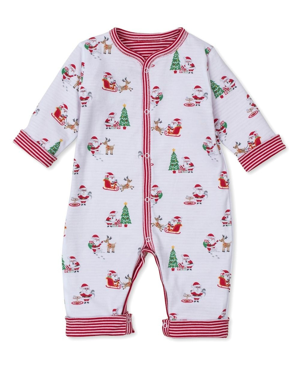 Kissy Kissy Baby Boys Reversible Red Christmas Magic Playsuit