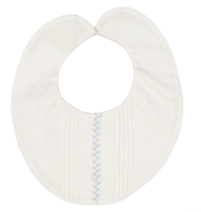 Feltman Brothers Baby Ivory / Blue Vintage Bib - Boy