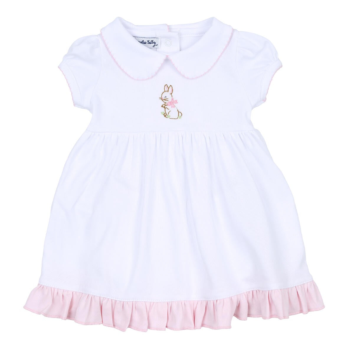 Magnolia Baby / Toddler Girls Vintage Easter Bunny Embroidered Dress by Magnolia Baby