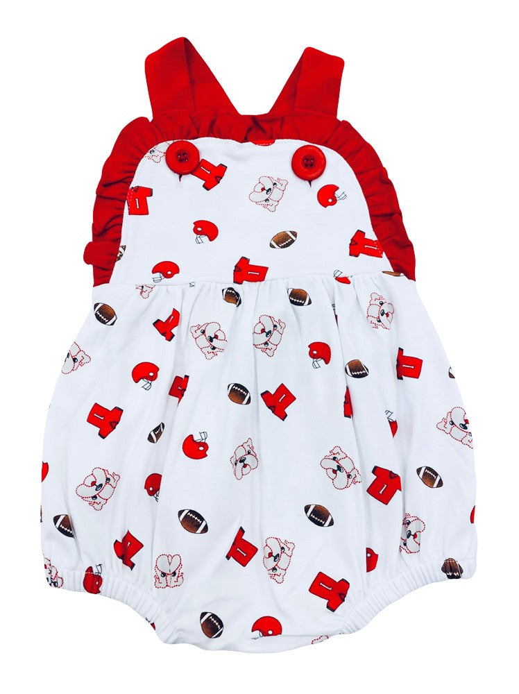 La Luna Girls Ava Bubble - Red UGA Georgia Bulldogs by La Luna