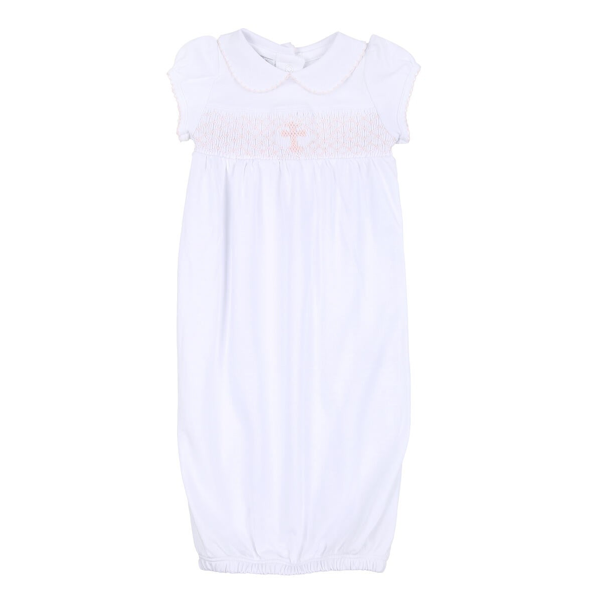 Magnolia Baby Girls Blessed Smocked Cross Gown - Pink by Magnolia Baby
