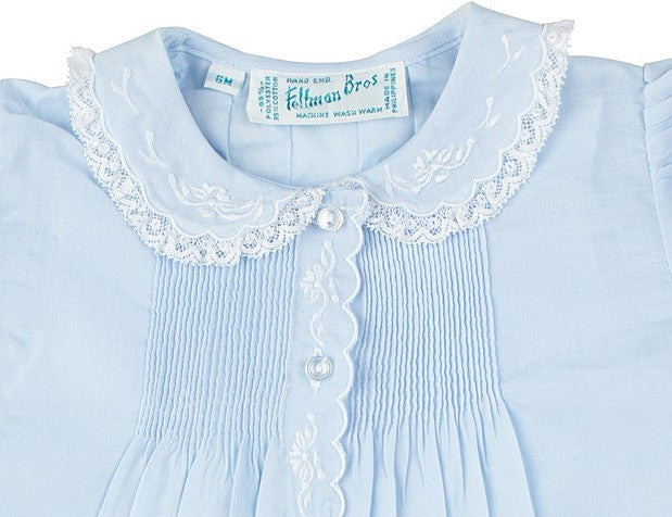 Feltman Brothers 6259 Infant Girls Dress with Slip - Light Blue