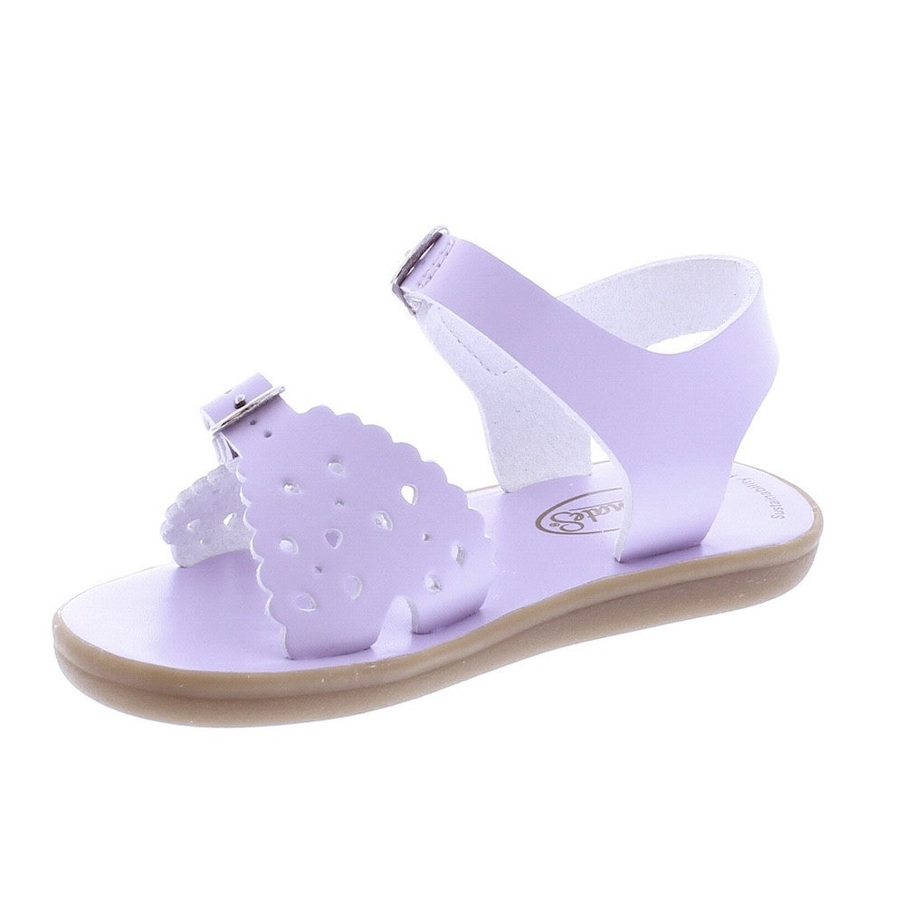 Footmates Girls Sustainable Sandals - Eco-Ariel Microfiber - Lavender