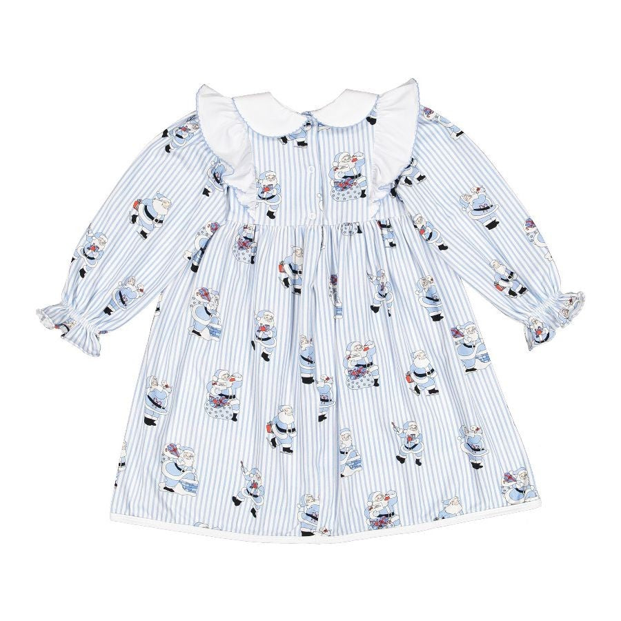 Sal & Pimenta Girls Nightgown - Santa Blues