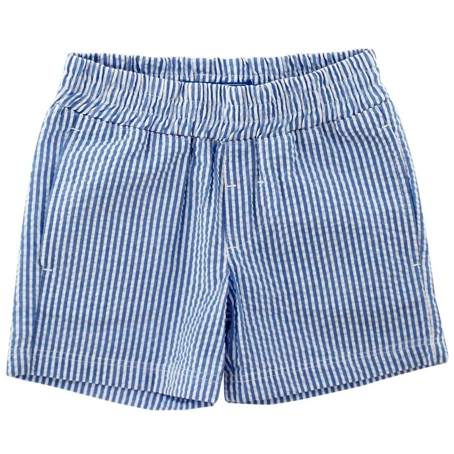 Bailey Boys J. Bailey Pull On Shorts - Sailor Blue Stripe Seersucker by Bailey Boys