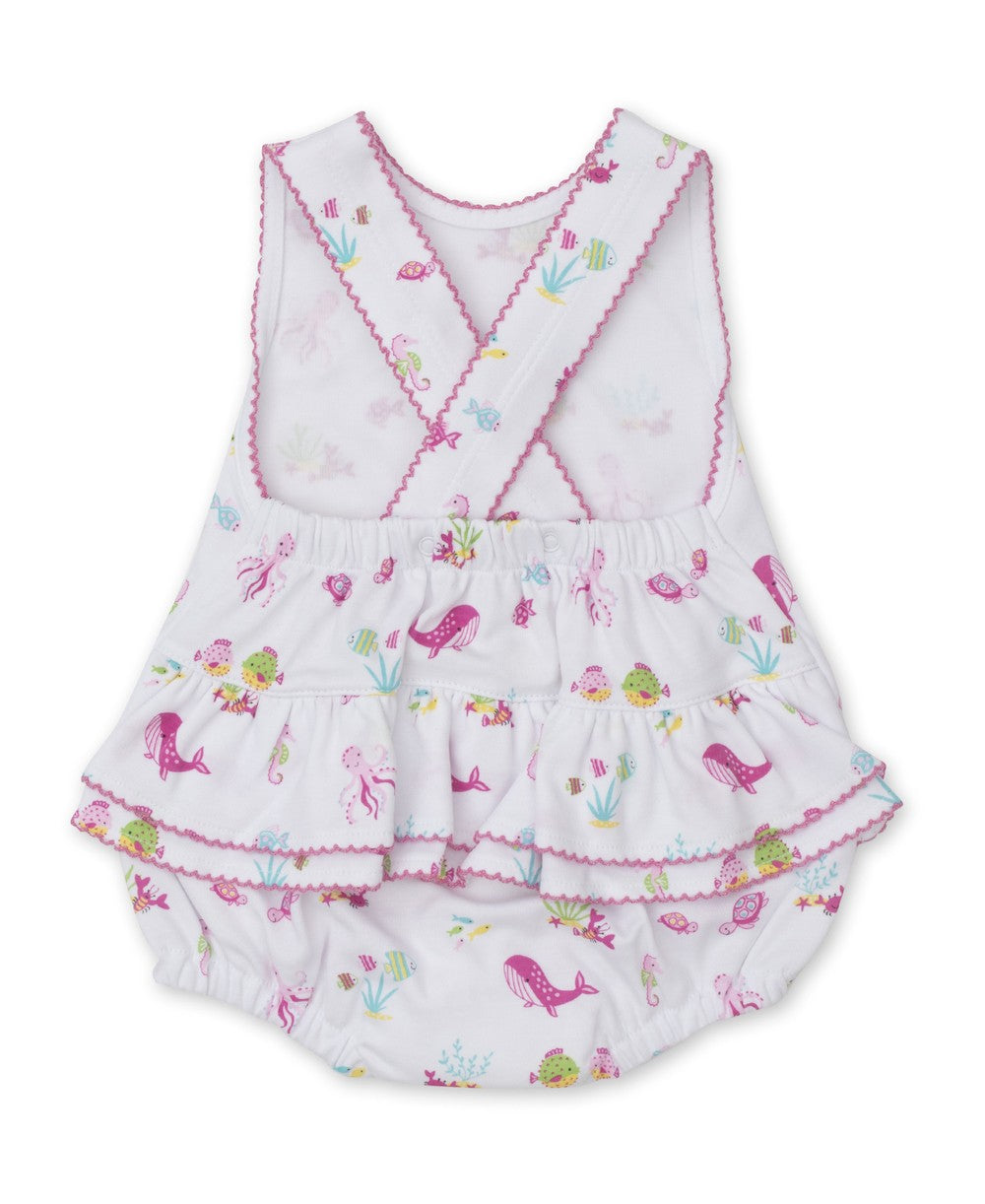 Kissy Kissy Baby Girls Pink Deep Sea Divers Ruffle Bubble