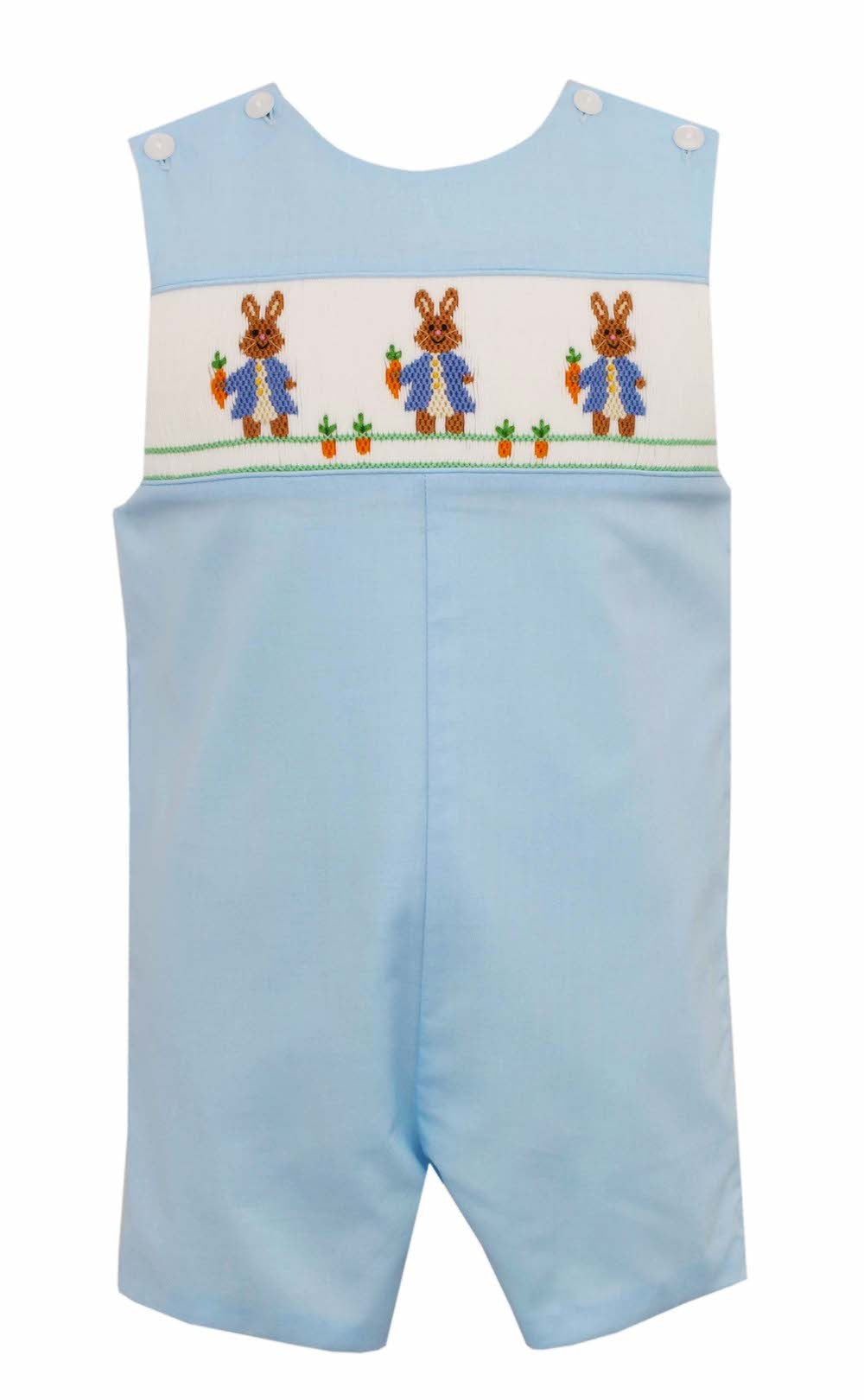 Anavini Velani Baby Boys Blue Jon Jon - Smocked Peter Rabbit