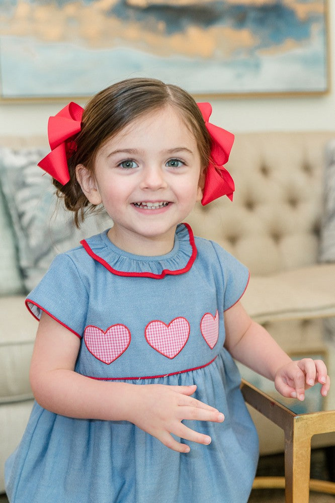 Proper Peony Baby Girls Hattie Hearts Valentines Bubble
