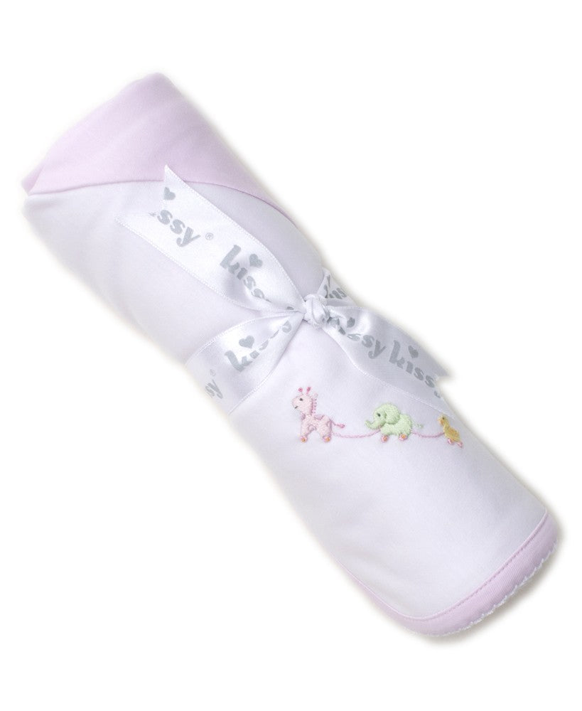 Kissy Kissy Baby Girls Premier Pull Toys Blanket - Pink