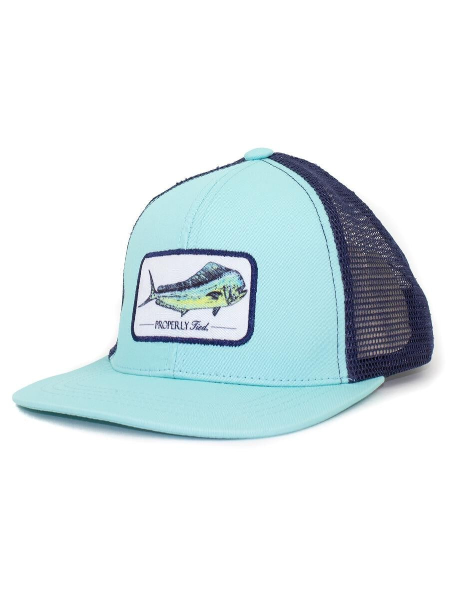Properly Tied Youth Trucker Hat - Mahi Mahi Fish by Properly Tied