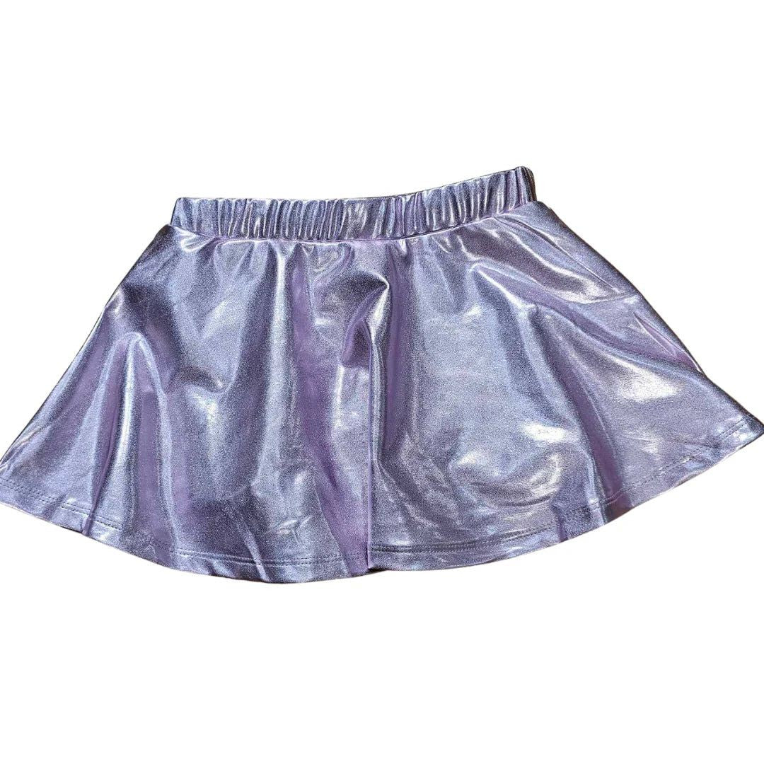 LuLu BeBe Girls Zoe Skort - Metallic - Lavender