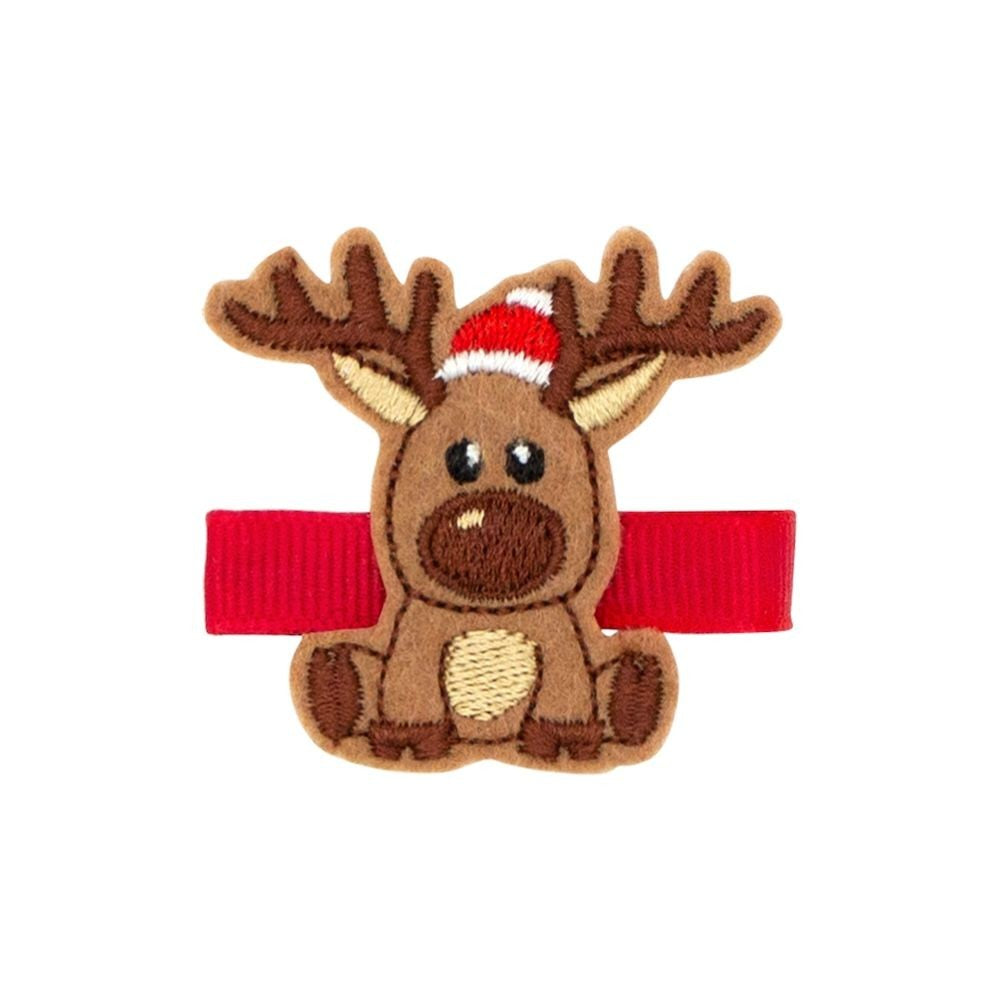 Wee Ones Girls Feltie Pinch Clip - Christmas Reindeer by Wee Ones