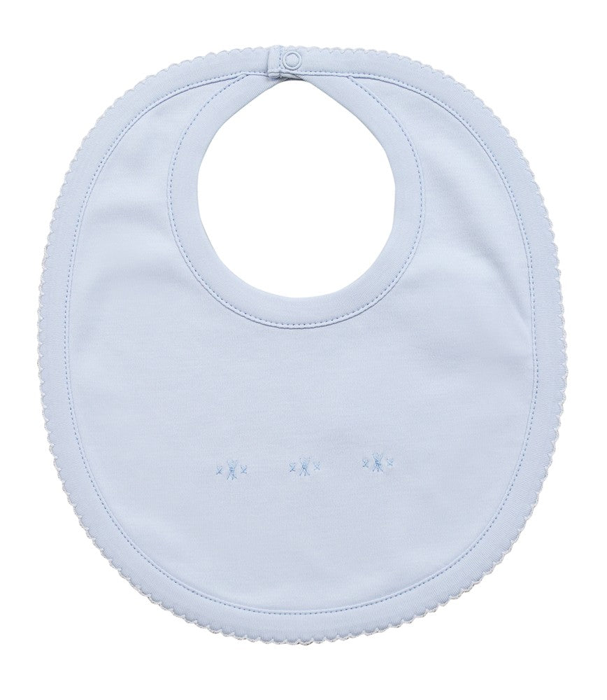 Proper Peony Layette - Pima Bib - Blue by Proper Peony