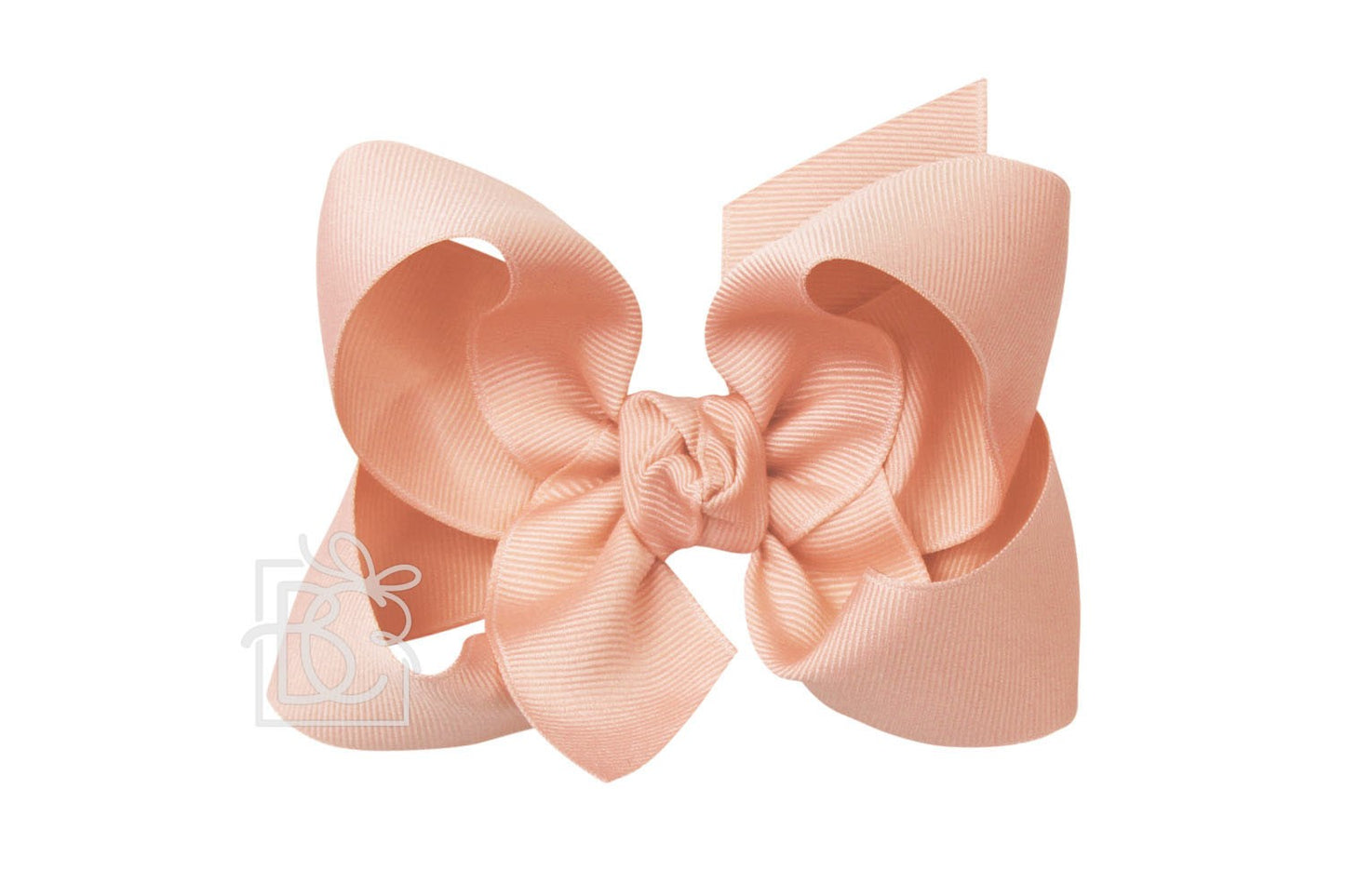 Beyond Creations Girls Grosgrain Double Knot Bow on Clip - Light Coral