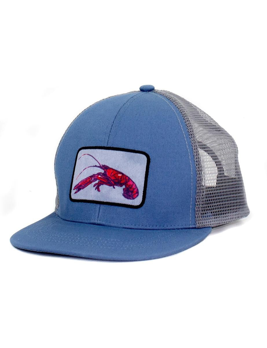 Properly Tied Youth Trucker Hat - Blue Crawfish by Properly Tied
