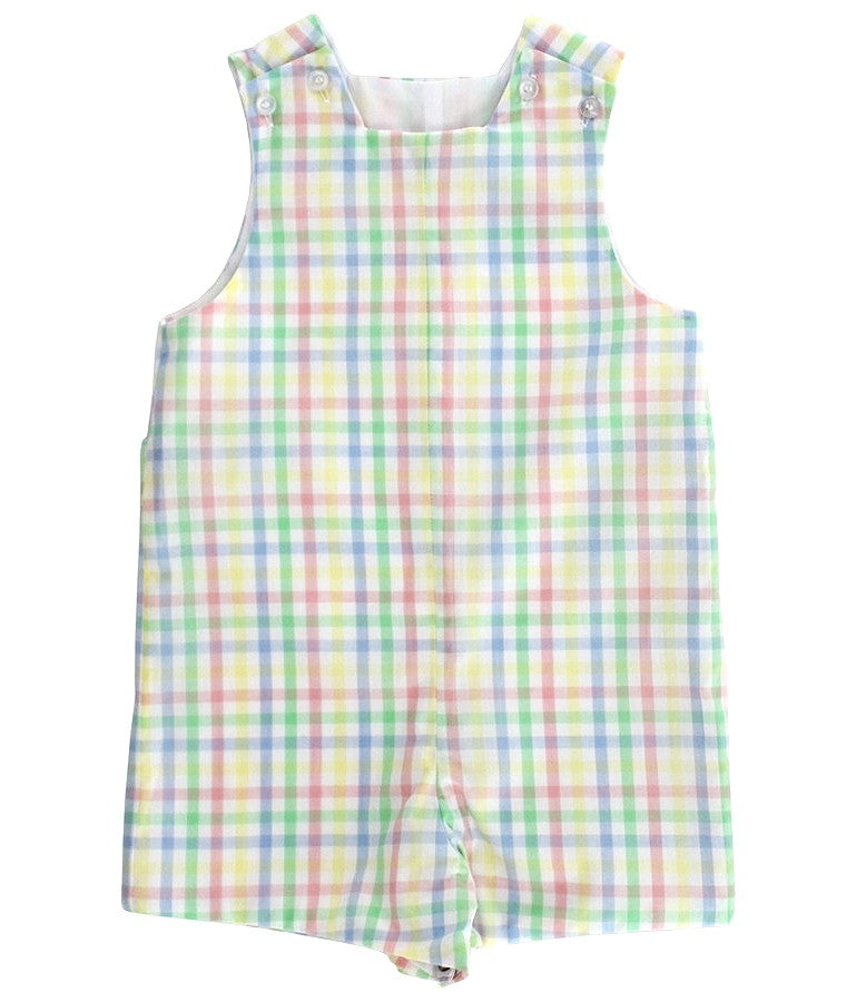 Bailey Boys Jon Jon with Tabs - Pastel Carousel Plaid