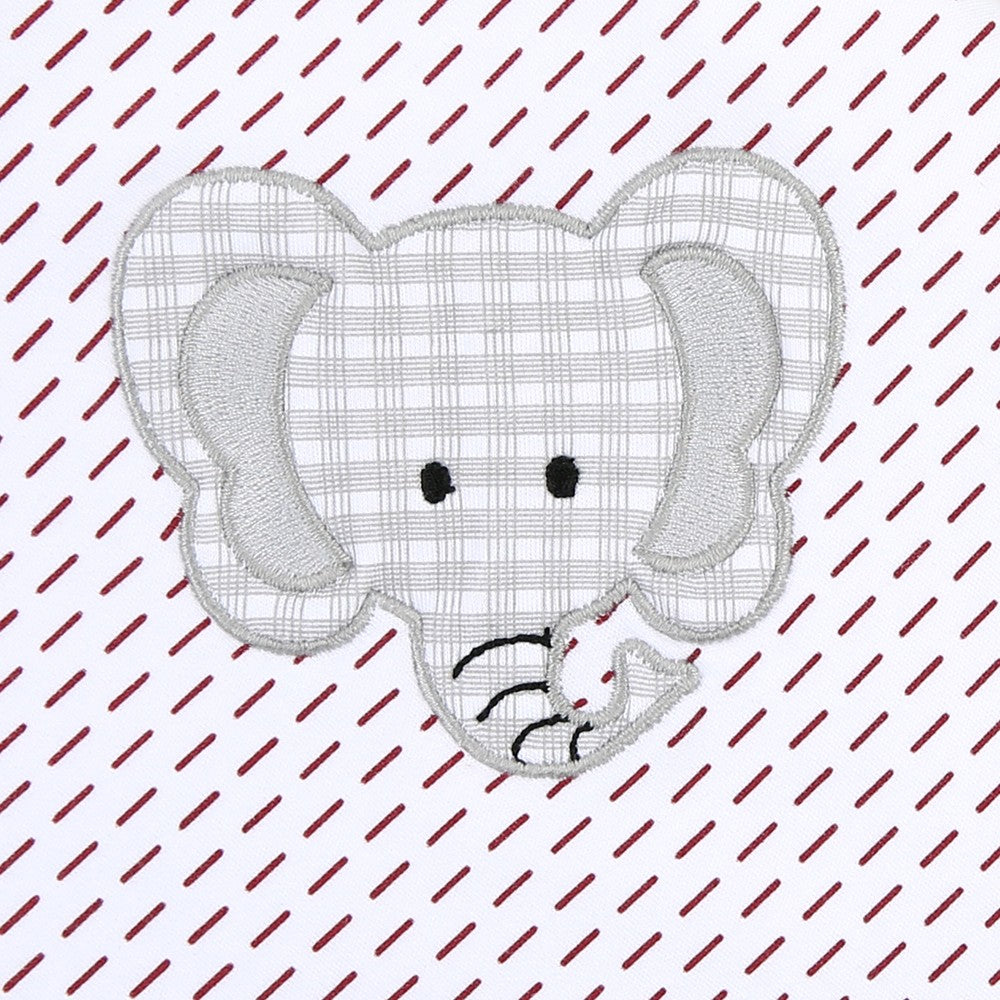 Magnolia Baby Let's Go Elephants! Applique Bama Alabama Crimson Tide Long Pajamas - Boy by Magnolia Baby