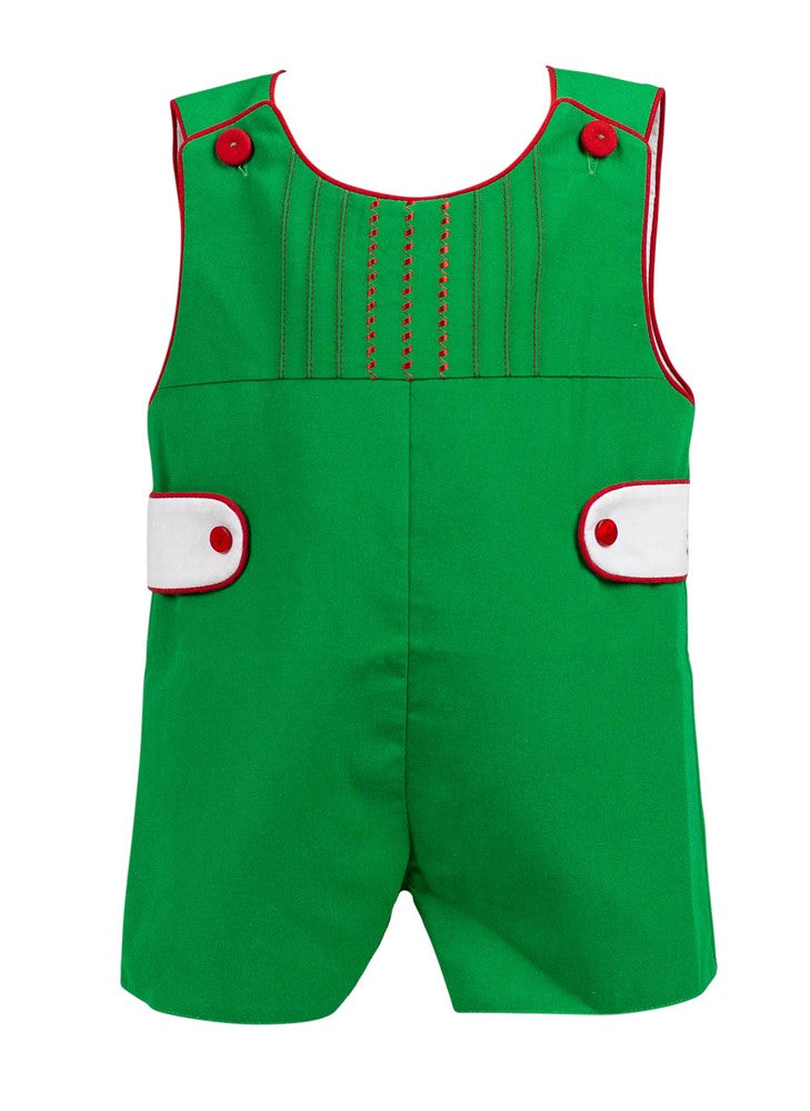 Proper Peony Boys Green Juniper Christmas Jon Jon