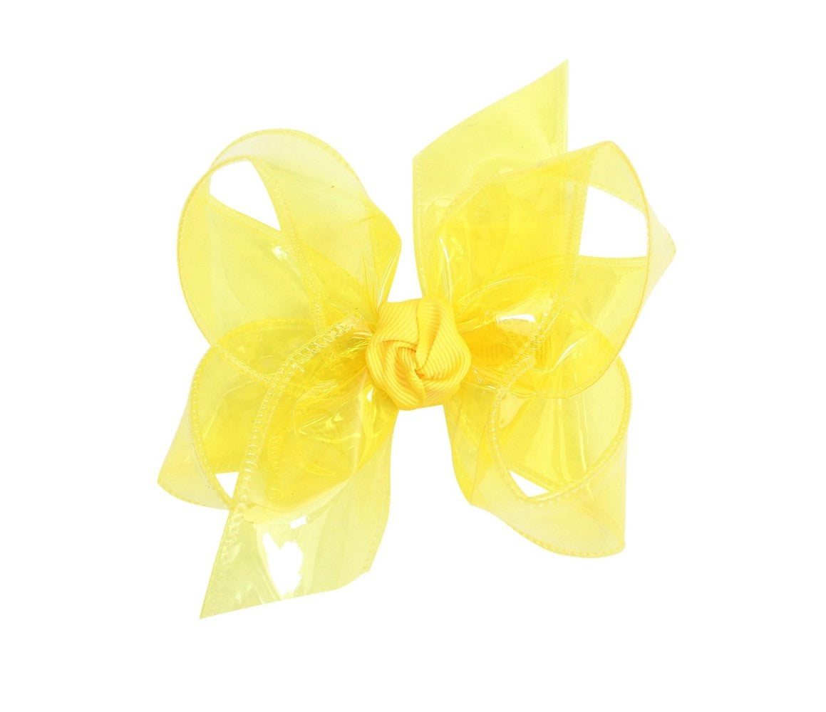 Beyond Creations Girls Waterproof Hair Bow - Bright Yellow