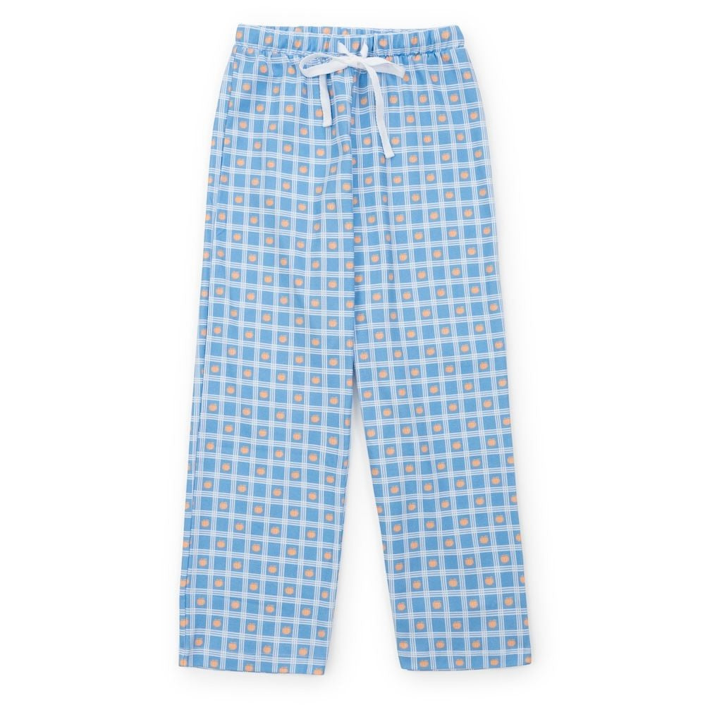 Lila & Hayes Boys Beckett Hang Out Pants - Blue Pumpkin Plaid