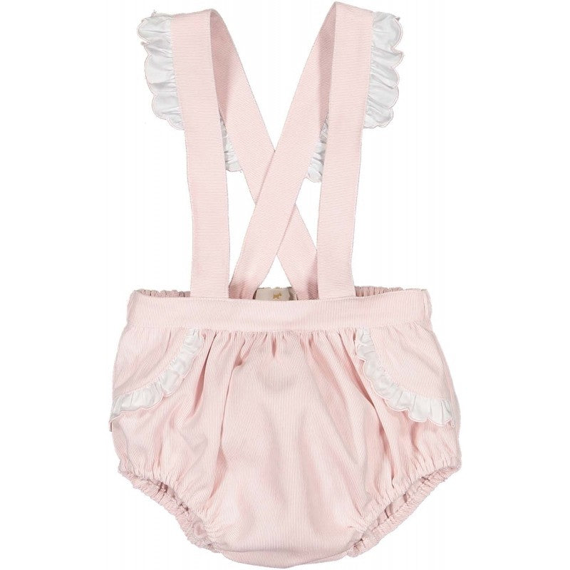 Sal & Pimenta Girls Pink Corduroy Nappie Cover Bubble