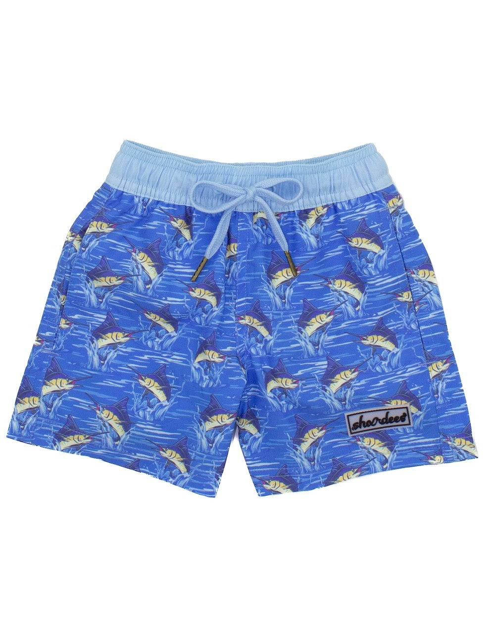 Properly Tied Boys Blue Marlin Fish - Shordees Swim Trunks by Properly Tied