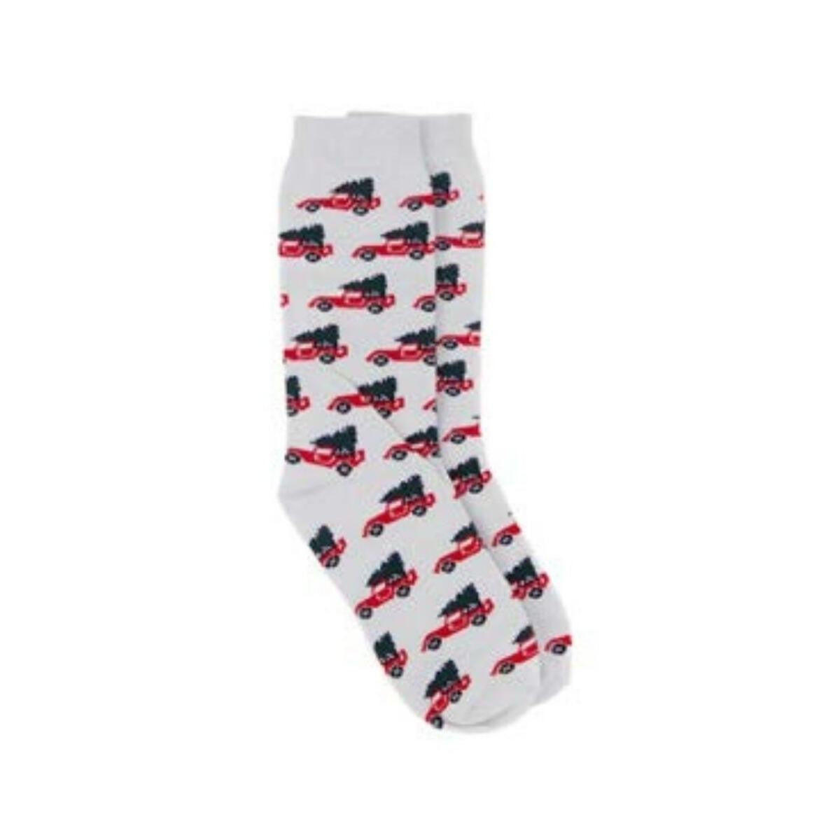 Properly Tied Boys Lucky Duck Socks - Christmas Tree Truck by Properly Tied