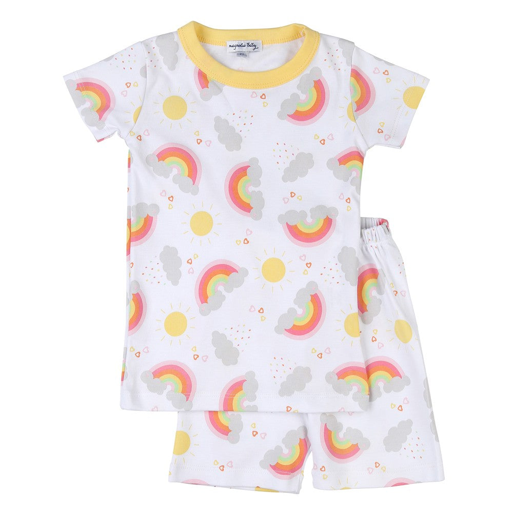 Magnolia Baby Girls Rainbow Joy Short Pajamas by Magnolia Baby