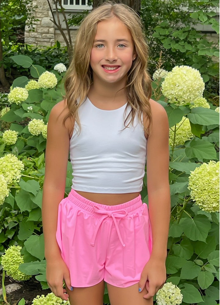 Be Elizabeth by James & Lottie Girls Butterfly Shorts - Cotton Candy Pink